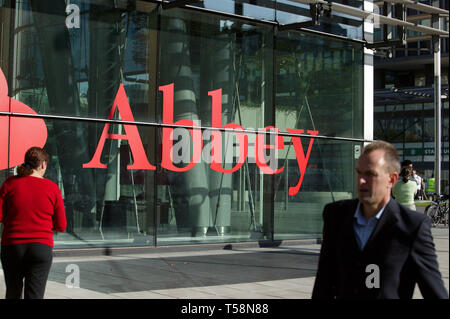 Abbey National Haus auf Triton Square London. Teil der Santander Gruppe. 29/09/2008 Stockfoto