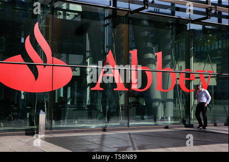 Abbey National Haus auf Triton Square London. Teil der Santander Gruppe. 29/09/2008 Stockfoto