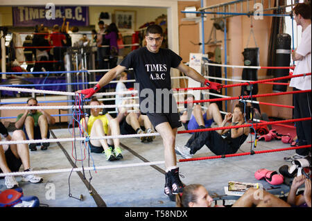 Mal ABC Boxing Club. Islington, London. 27/08/2009 Stockfoto