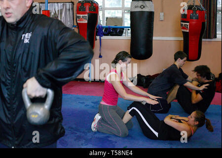 Mal ABC Boxing Club. Islington, London. 27/08/2009 Stockfoto