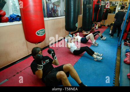 Mal ABC Boxing Club. Islington, London. 27/08/2009 Stockfoto