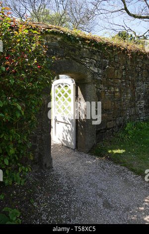 Pfad und Tor zum Garten Stockfoto