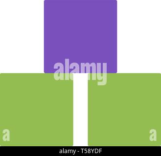 Würfel Vektor flachbild Symbole, geometrische Formen Vector Illustration Stock Vektor