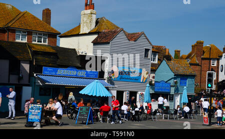 Büste Tag in der Altstadt von Hastings, Hastings, East Sussex, Großbritannien Stockfoto