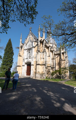 Die Kirche von St. Michael's Abbey, ein Benediktinerkloster in Farnborough, Hampshire, Großbritannien Stockfoto