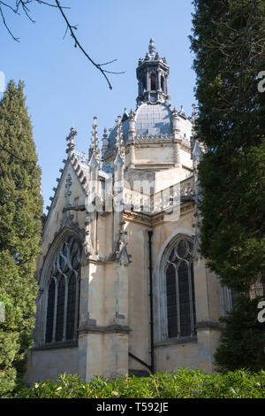 Die Kirche von St. Michael's Abbey, ein Benediktinerkloster in Farnborough, Hampshire, Großbritannien Stockfoto