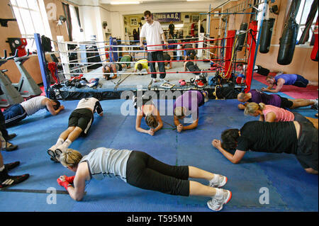 Mal ABC Boxing Club. Islington, London. 27/08/2009 Stockfoto