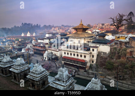 Pashupatinath Tempel in Kathmandu, Nepal Stockfoto