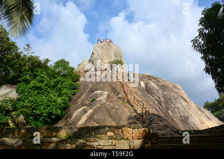 Aradhana Gala, Mihintale, Sri Lanka. Stockfoto