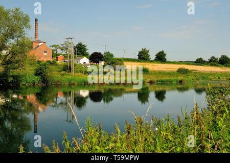 Crofton Pumping Station neben dem Kennet und Avon Kanal in Wiltshire. Stockfoto