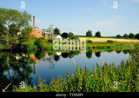 Crofton Pumping Station neben dem Kennet und Avon Kanal in Wiltshire. Stockfoto