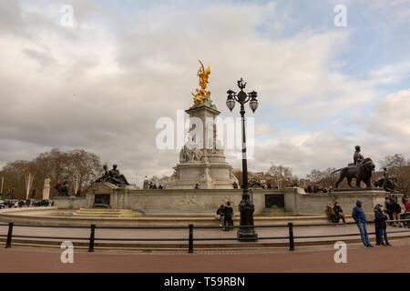 Victoria Memorial Denkmal am Buckingham Palace, London, Großbritannien Stockfoto