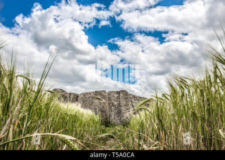 Dolmen von Magacela alte megalithische Gebäude in der Nähe von Don Benito, Spanien Stockfoto
