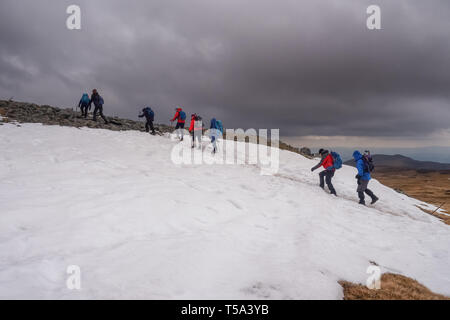 Ben Chonzie, auch als Ben-y Honahle bezeichnet, ist ein schottischer Mountain liegt 11 Kilometer nordwestlich von Crieff. Sie steht auf 931 m und ist daher Liste Stockfoto