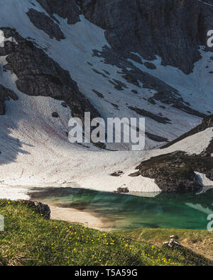 Coldai See in der Civetta Berge, Dolomiten Italien Stockfoto