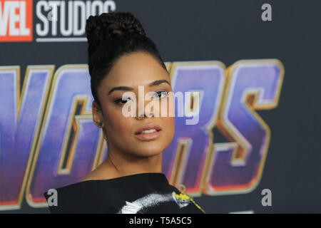 Tessa Thompson bei der Weltpremiere von "Marvel Studios" Avengers: Endgame' im Los Angeles Convention Center, Los Angeles, CA, 22. April 2019 statt. Foto: Joseph Martinez/PictureLux Stockfoto