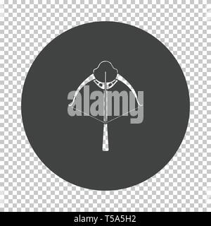 Armbrust Symbol. Subtrahieren stencil Design auf Transparency Raster. Vector Illustration. Stock Vektor