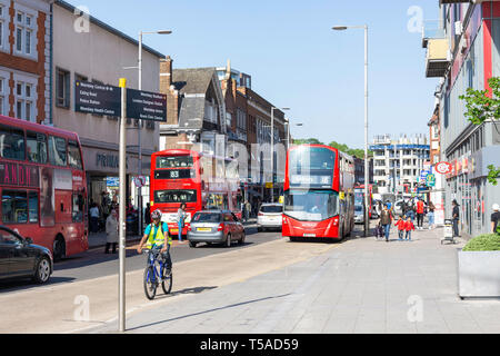 Wembley High Road, Wembley, London Borough of Brent, Greater London, England, Vereinigtes Königreich Stockfoto