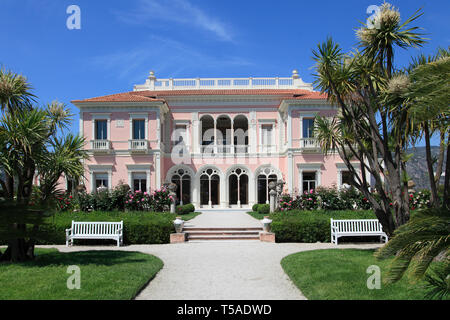 Villa Ephrussi de Rothschild, Saint Jean Cap Ferrat, Cote d'Azur, Côte d'Azur, Var, Provence, Frankreich, Europa Stockfoto