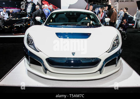 Tapay Konzept Zwei auf der New York International Auto Show 2019, im Jacob Javits Center. Dies wurde Drücken Sie die Taste Vorschau Tag einer der NYIAS Stockfoto