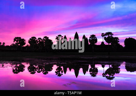 Angkor Wat Sonnenaufgang Stockfoto