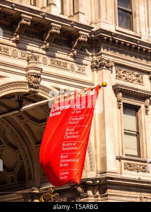 Königlichen Akademie der Künste, Burlington House, Piccadilly Mayfair, London, England, UK, GB. Stockfoto