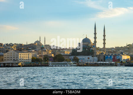 Skyline Skyline von Istanbul in Istanbul, Türkei. Stockfoto