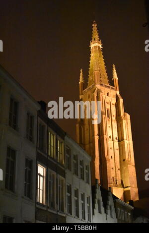 Brügge Brügge Belgien Kanäle Turm Schokolade Bier Waffeln historische Altstadt Zitadelle mit Burggraben Reisen Belgien Colin Ferrell in Brügge Top 10 der besten 10. Stockfoto