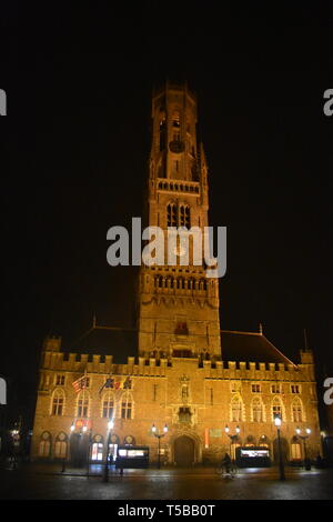 Brügge Brügge Belgien Kanäle Turm Schokolade Bier Waffeln historische Altstadt Zitadelle mit Burggraben Reisen Belgien Colin Ferrell in Brügge Top 10 der besten 10. Stockfoto