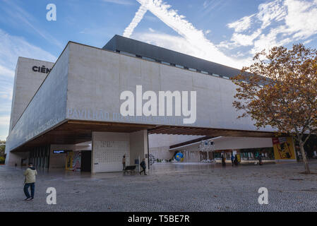 Pavilhao do Conhecimento - Der Pavillon des Wissens - Science Museum in Lissabon, Portugal Stockfoto