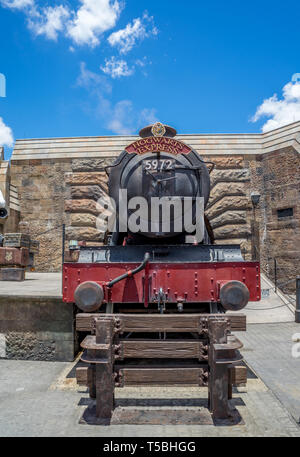 Der Hogwarts Express im Harry Potter Land, Universal Studios Theme Park in Orlando, Florida Stockfoto