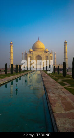 Taj Mahal Indien sunrire Stockfoto