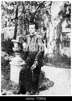 Alexander Graham Bell (1847-1922), Porträt als Teenager ungefähr im Alter von 14 oder 15, 1861 Stockfoto