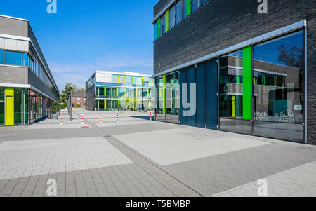 Kamp-Lintfort, Ruhrgebiet, Niederrhein, Nordrhein-Westfalen, Deutschland - die Euregio Rhein-Waal Hochschule für Angewandte Wissenschaften, Kommunikation und Umwelt Facu Stockfoto