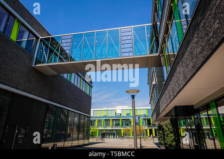 Kamp-Lintfort, Ruhrgebiet, Niederrhein, Nordrhein-Westfalen, Deutschland - die Euregio Rhein-Waal Hochschule für Angewandte Wissenschaften, Kommunikation und Umwelt Facu Stockfoto