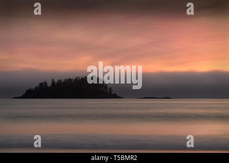 Mackenzie Beach, Tofino BC. Mackenzie Strand bei Sonnenuntergang an der Westküste von Vancouver Island Tofino. BC, Kanada. Stockfoto