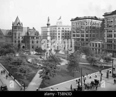 Lafayette Square, Buffalo, New York, USA, Detroit Publishing Company, 1904 Stockfoto