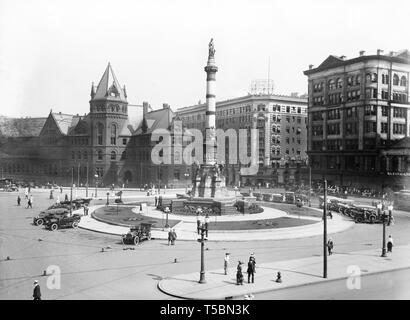 Soldaten und Matrosen Denkmal, Lafayette Square, Buffalo, New York, USA, Detroit Publishing Company, 1910 Stockfoto