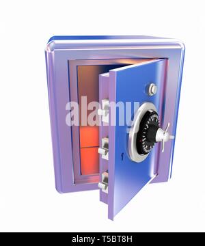 Sicher mit dem leeren Raum im inneren Sicherheit Metall Stockfoto