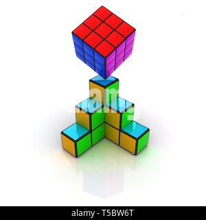 Abstrakte farbenfrohe geometrischen Hintergrund Stockfoto
