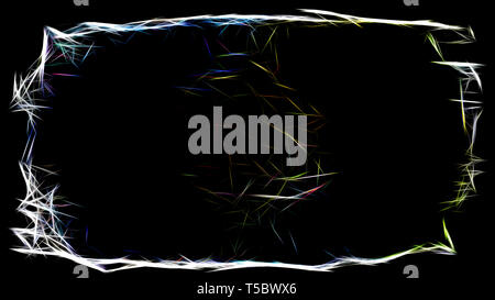 Abstrakte Schwarz fraktale Hintergrundbild Stockfoto