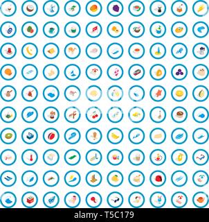 100 Türkei Icons Set, isometrischen 3d Stil Stock Vektor