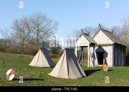 Viking Kirche von Moesgaard in Dänemark Daube Stockfoto