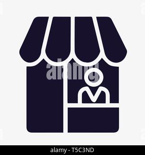 Marktplatz Symbol Vektor Stock Vektor