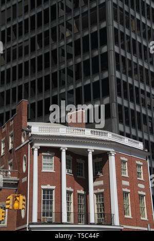 Die historische James Watson Haus, jetzt das Pfarrhaus der Schrein von St. Elizabeth Ann Bayley Seton in Lower Manhattan, USA Stockfoto