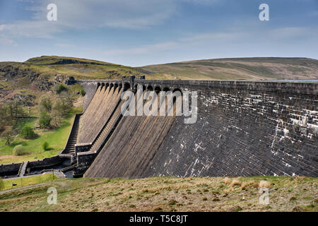 Claerwen Damm am Elan Valley, Powys, Wales Stockfoto