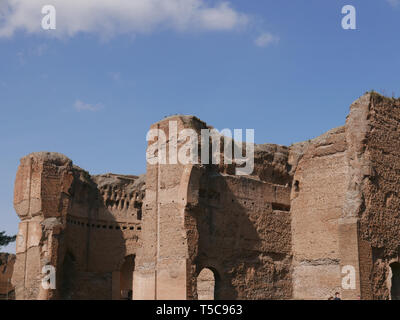 Rom, Italien, alte römische Ruinen der Bäder von Caracalla Stockfoto