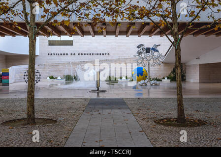 Pavilhao do Conhecimento - Der Pavillon des Wissens - Science Museum in Lissabon, Portugal Stockfoto