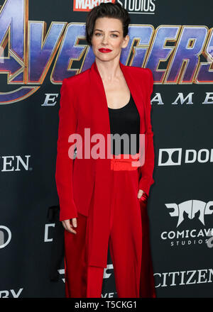 Los Angeles, USA. 22 Apr, 2019. LOS ANGELES, Kalifornien, USA - 22. April: Schauspielerin Evangeline Lilly kommt an der Uraufführung von Walt Disney Studios Motion Pictures und Marvel Studios'' Avengers: Endgame' im Los Angeles Convention Center am 22. April 2019 in Los Angeles, Kalifornien, Vereinigte Staaten. (Foto von Xavier Collin/Image Press Agency) Quelle: Bild Presse Agentur/Alamy leben Nachrichten Stockfoto