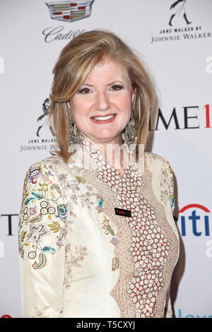 New York, USA. 23 Apr, 2019. NEW YORK, NEW YORK - 23. April: Arianna Huffington besucht die Zeit 100 Gala 2019 Lobby Ankünfte am Jazz at Lincoln Center am 23. April 2019 in New York City. Foto: Frau Holz/imageSPACE Credit: Imagespace/Alamy leben Nachrichten Stockfoto